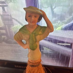 1920s Colonial Broom Brush Doll Antique